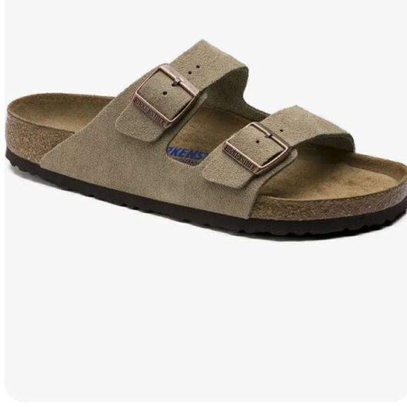 Birkenstock arizona soft slide sandal TAUPE SUEDE 8/8.5 - 39 - Picture 3 of 10